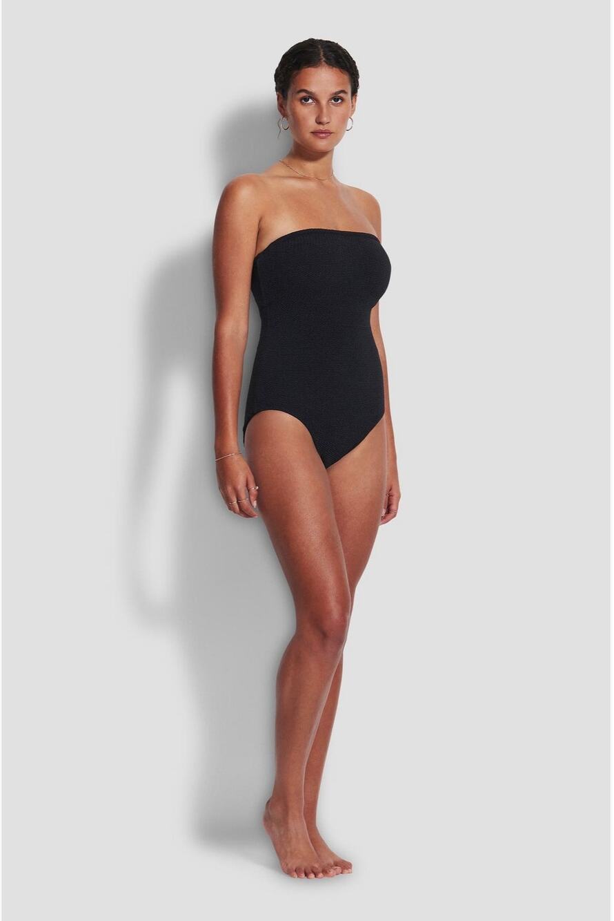 Seafolly Sea Dive DD Bandeau One Piece women’s swimsuit  - Black size 14 (new)